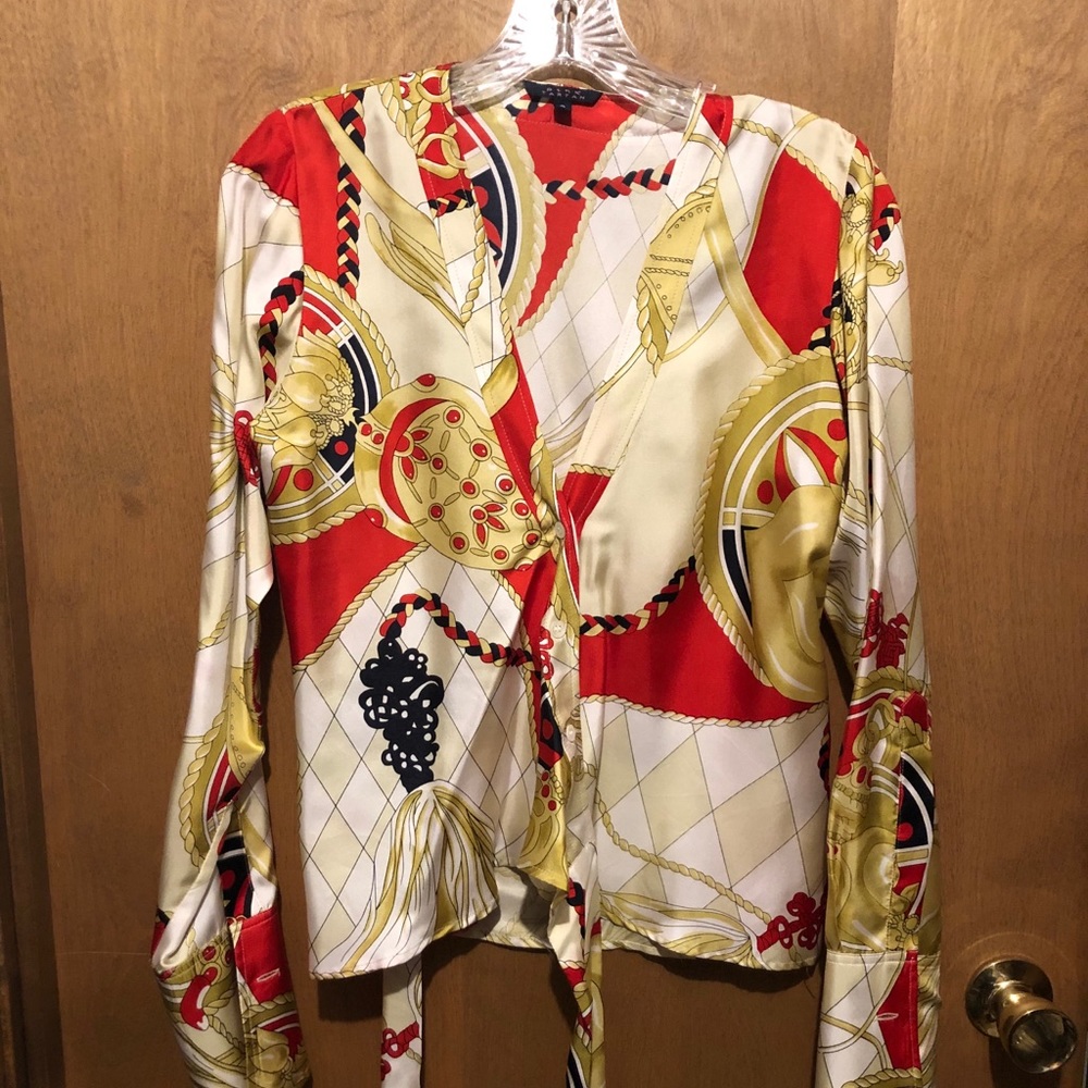 Wrap around blouse